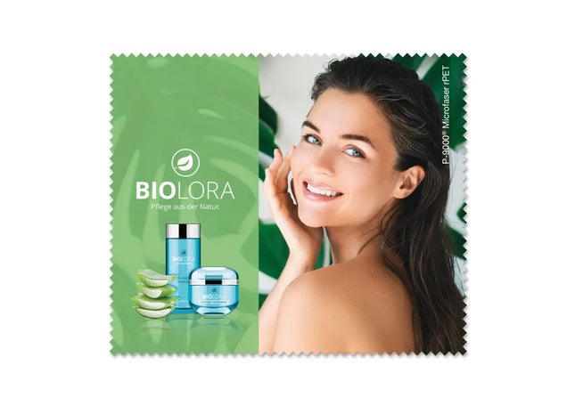 POLYCLEAN rPET Brillenreinigungstuch, 18x15 cm, mit individuellem Digitaldruck TK Gruppe® Grosshandel 