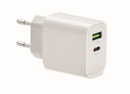 PORT 18W 2-Port USB-Ladegerät EU-Stecker - Weiß TK Gruppe® Grosshandel 
