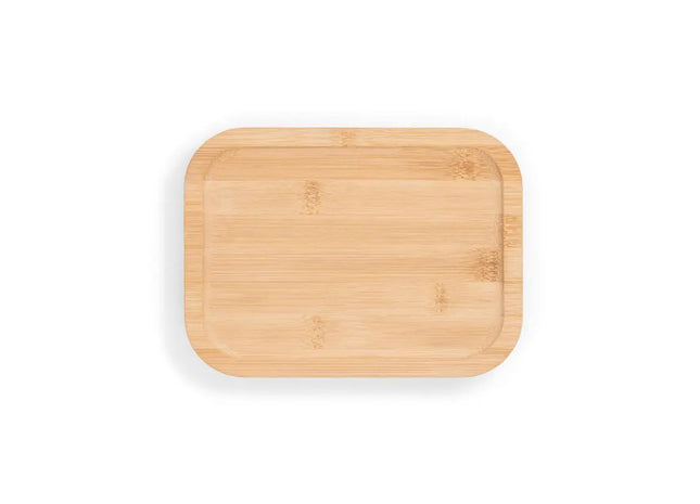 PORTOBELLO Lunchbox Hermetischer Behälter aus Borosilikatglas und Bambusdeckel 1000ml - natur TK Gruppe® Grosshandel 