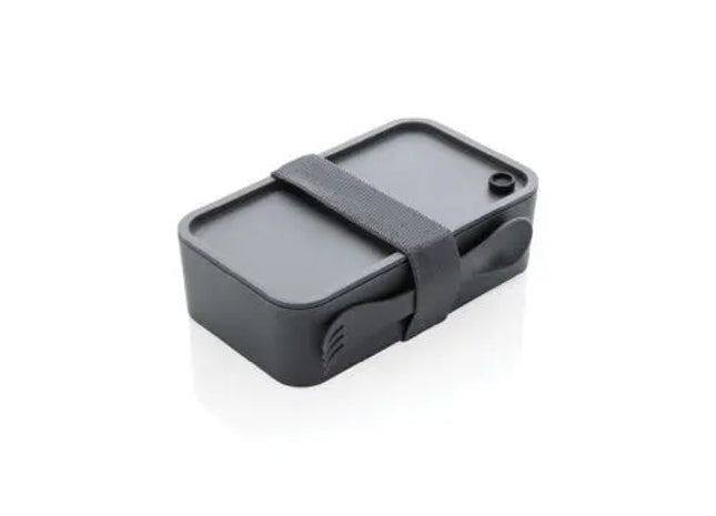 PP Lunchbox mit Göffel in Anthrazit – Stilvoll, Praktisch & Robust TK Gruppe® Grosshandel 