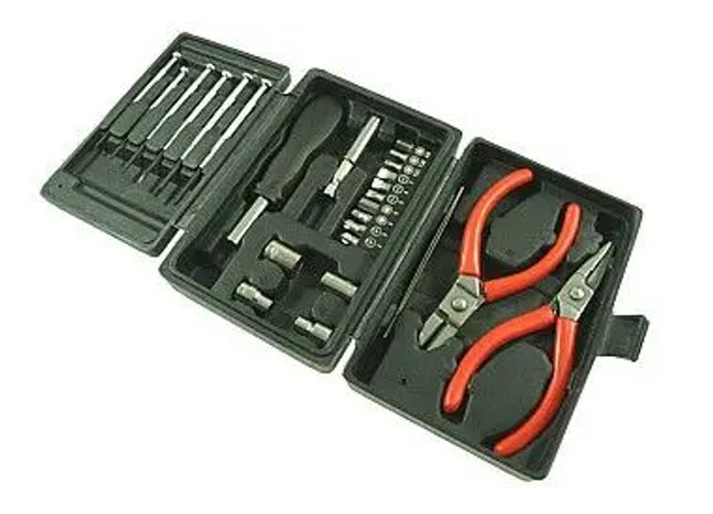 PRACIZIONSSATZ ;Profi Präzisionswerkzeugset: Hochwertiger Satz für feine Arbeiten – Feinmechaniker Werkzeuge mit austauschbaren Spitzen – Präzisionswerkzeug für Uhrmacher, Schmuckdesigner und Elektroniker TK Gruppe® Grosshandel 