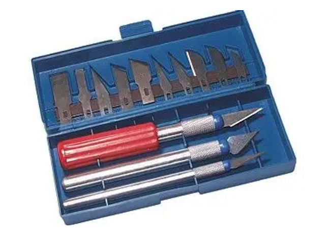 PRAZISION MESSERSATZ: Hochwertiger Präzisionsmesser-Satz | Präzise Schneidewerkzeuge für Handwerksprojekte | Präzisionswerkzeug-Set für präzises Schneiden TK Gruppe® Grosshandel 