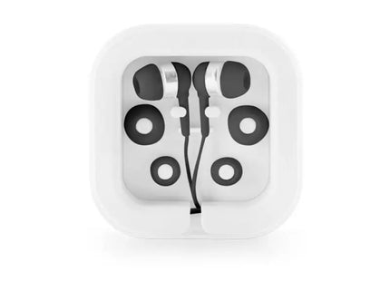 PRESLEY Recycelte ABS Kopfhörer mit Mikrofon - Tiefschwarz TK Gruppe® Grosshandel 