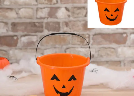 PROMOTION Spukiger Halloween-Sammelbehälter, ca. 17x15x17cm - Perfekt für Süßigkeiten und Leckereien TK Gruppe® Grosshandel 