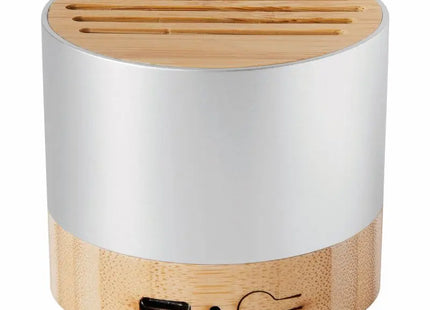 PURE SOUND Kabelloser Lautsprecher Silber - Klarer Klang, Elegantes Design TK Gruppe® Grosshandel 