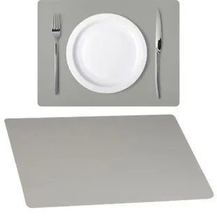 PVC Tischunterlage - Silbergrau: Schützt Oberflächen, rutschfest, langlebig, pflegeleicht, stilvolles Design TK Gruppe® Grosshandel 