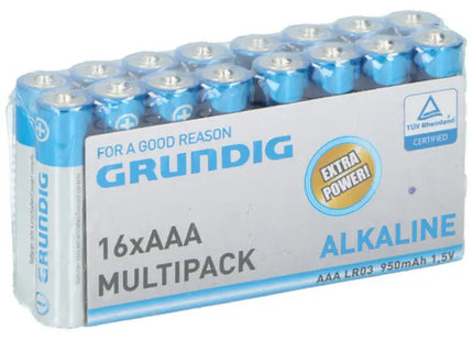 Packung mit 16 AAA LR03 Batterien - Hochleistungs-Energiezellen mit langer Laufzeit TK Gruppe® Grosshandel 