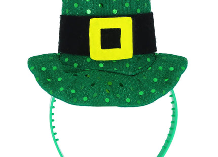Pailletten-Haarreif mit Mini Irish Hut, St. Patrick's Day Zubehör TK Gruppe® Grosshandel 