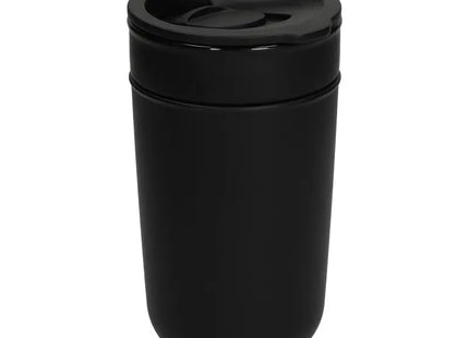 Palermo Kaffeebecher 360ml in Schwarz: Elegant, Geräumig & Praktisch TK Gruppe® Grosshandel 