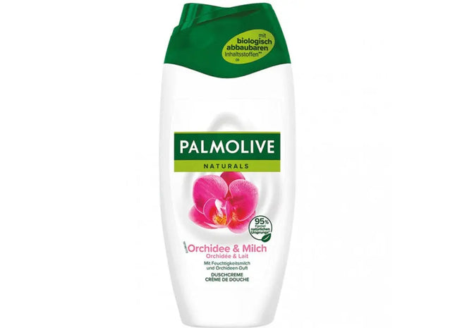 Palmolive 250ml Orchidee & Milch Verwöhnendes Duschgel - Feuchtigkeitsspendende Hautpflege TK Gruppe® Grosshandel 