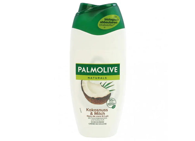 Palmolive Kokosmilch Duschgel 250ml - Feuchtigkeitsspendendes Tropen-Duschbad TK Gruppe® Grosshandel 