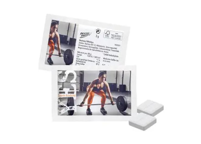 Papier-Duo-Pack - DEXTRO ENERGY – Personalisierte Energie im umweltfreundlichen Duo-Pack TK Gruppe® Grosshandel 