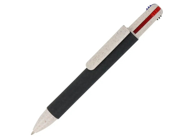 Papier-Kugelschreiber mit 4 Farben - Schwarz, Umweltfreundlich & Vielseitig TK Gruppe® Grosshandel 