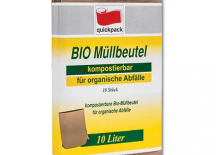 Papier-Müllbeutel für Bioabfall, umweltfreundlich, 10 Liter, 10 Stück TK Gruppe® Grosshandel 