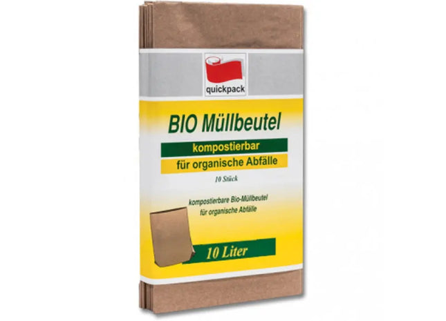 Papier-Müllbeutel für Bioabfall, umweltfreundlich, 10 Liter, 10 Stück TK Gruppe® Grosshandel 