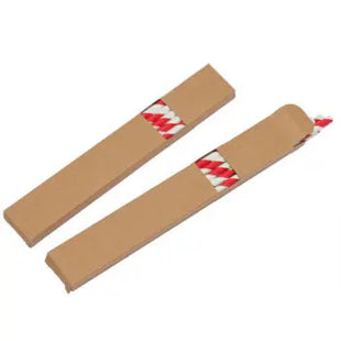 Papier-Strohhalm-Set in Weiß-Rot: Festlich & Umweltfreundlich TK Gruppe® Grosshandel 