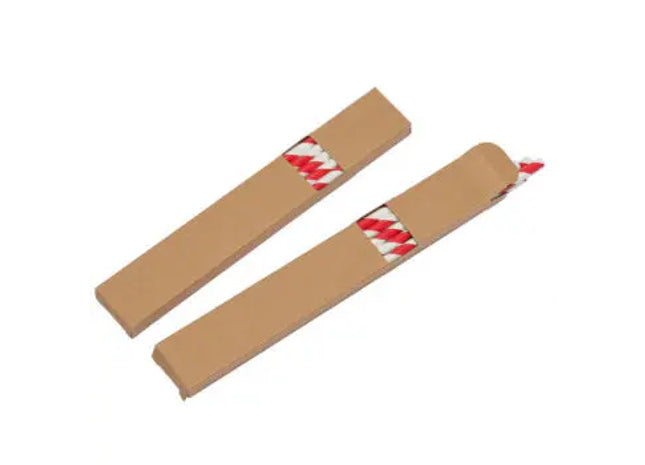 Papier-Strohhalm-Set in Weiß-Rot: Festlich & Umweltfreundlich TK Gruppe® Grosshandel 