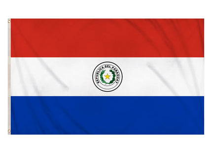 Paraguay-Flagge, 5 Fuß x 3 Fuß – große Outdoor-Nationalflagge von Paraguay TK Gruppe® Grosshandel 