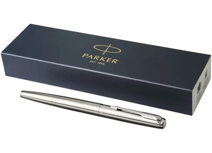 Parker Jotter Füllfederhalter - Edelstahl Grau & Chrom, Blaue Mine TK Gruppe® Grosshandel 