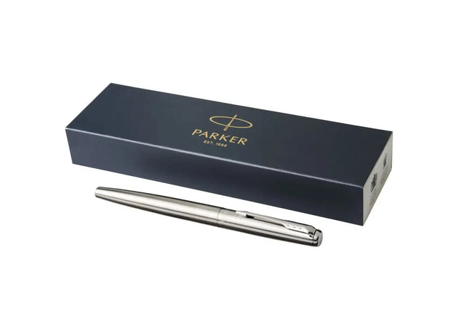 Parker Jotter Füllfederhalter - Edelstahl Grau & Chrom, Blaue Mine TK Gruppe® Grosshandel 