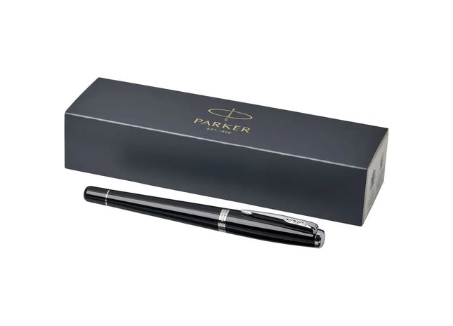Parker Urban Füllfederhalter – Modern in Schwarz & Chrom, Blaue Tinte TK Gruppe® Grosshandel 