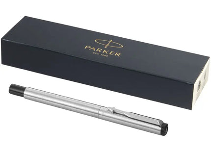 Parker Vector Tintenroller in Silber mit Schwarzer Mine – Elegantes Schreibgerät TK Gruppe® Grosshandel 