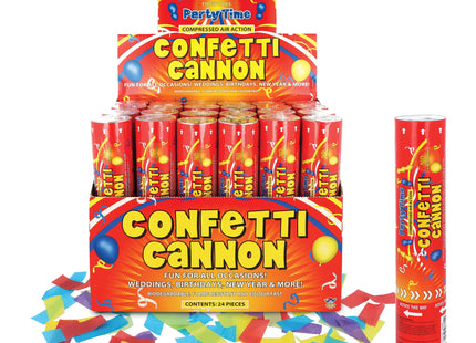 Party-Konfetti-Kanone, 20cm - Bunter Papier-Konfetti-Shooter für Feste TK Gruppe® Grosshandel 