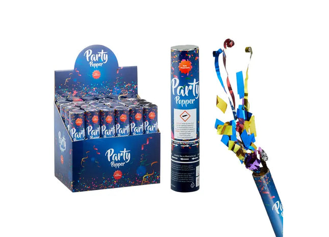 Party Popper De Luxe, 20 cm - Hochwertige Konfetti-Kanone für Partys & Events TK Gruppe® Grosshandel 