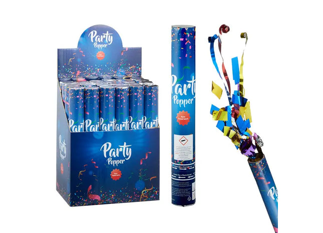 Party Popper De Luxe, 30 cm - Premium-Konfetti-Kanone für unvergessliche Feiern TK Gruppe® Grosshandel 