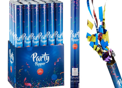 Party Popper De Luxe, 40 cm - Premium-Konfetti-Kanone für Feste & Feiern TK Gruppe® Grosshandel 