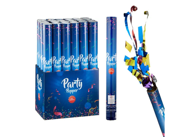 Party Popper De Luxe, 40 cm - Premium-Konfetti-Kanone für Feste & Feiern TK Gruppe® Grosshandel 