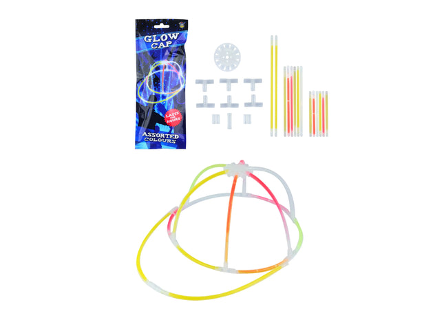 24Er Set Leuchtkappe Bunte LED-Deckel, Sortierte Farben, Universell passend, Outdoor/Party TK Gruppe® Grosshandel 