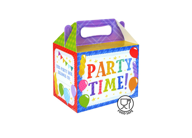 Partytime Lunchbox 14L x 9,5B x 12H cm, BPA-frei, Kinder Brotdose mit Griff TK Gruppe® Grosshandel 