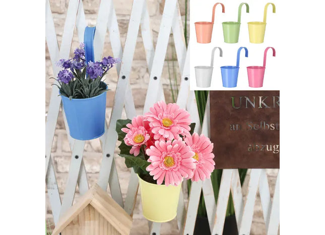 Pastellfarbener Übertopf Springflower, Dekorativ, 11cm Durchmesser, 6er-Pack TK Gruppe® Grosshandel 