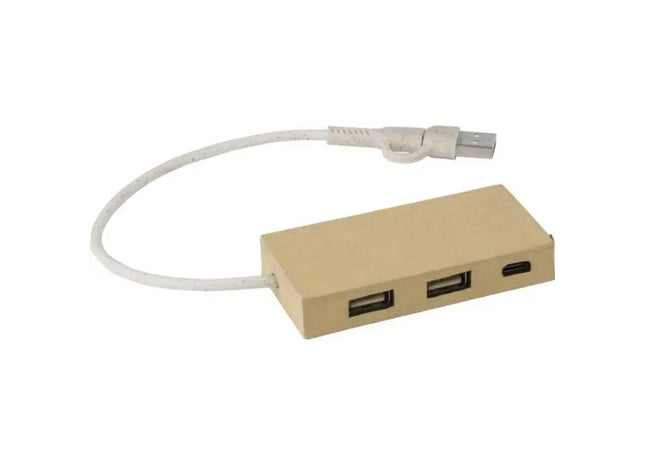Paulo Aluminium & Recycelter Papier USB-Hub - Öko-freundliche Multifunktionslösung TK Gruppe® Grosshandel 