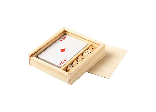 Pelkat Vielseitiges Spieleset aus Naturholz - Perfekte Sammlung für Familienabende TK Gruppe® Grosshandel 