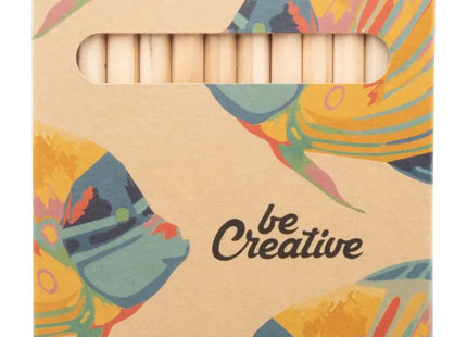 Penxil 12 Eco Personalisierte Naturfarbene Malstifte – Set mit 12 Stück TK Gruppe® Grosshandel 