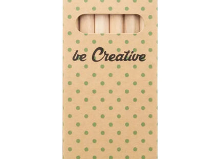 Penxil 6 Eco Individuelles Buntstifte-Set (6 Stk.) - Natur - Nachhaltige Buntstifte für kreatives Zeichnen TK Gruppe® Grosshandel 