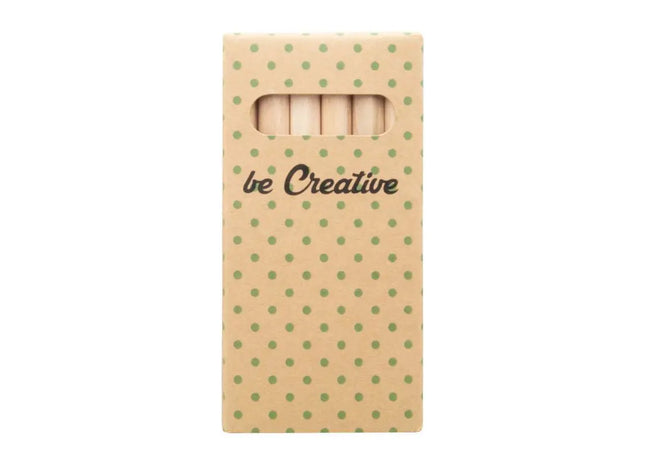 Penxil 6 Eco Individuelles Buntstifte-Set (6 Stk.) - Natur - Nachhaltige Buntstifte für kreatives Zeichnen TK Gruppe® Grosshandel 