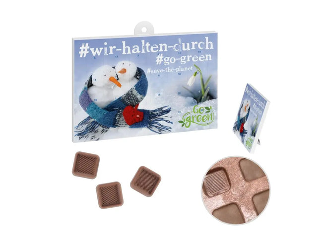 Personalisierbarer reinpapier A5-Schoko-Adventskalender TK Gruppe® Grosshandel 