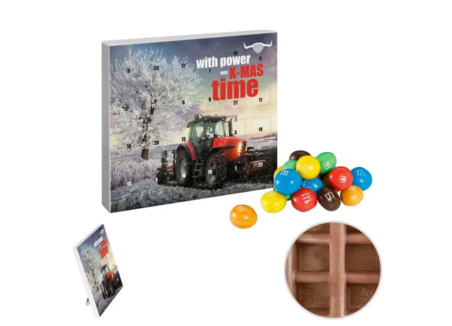 Personalisierbarer reinpapier Mini-Adventskalender mit M&M's Crispy TK Gruppe® Grosshandel 