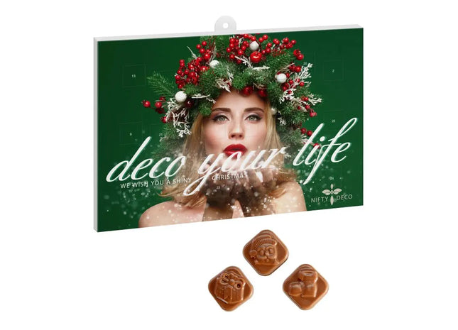 Personalisierter Classic Schoko-Wand-Adventskalender - Mit eigenem Motiv TK Gruppe® Grosshandel 