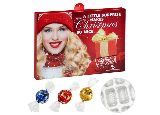 Personalisierter Premium-Adventskalender mit Lindt Lindor Mix TK Gruppe® Grosshandel 