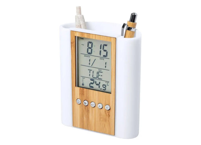 Petrox Vielseitiger Stifteorganizer in Weiß-Natur - Schreibtisch Accessoire TK Gruppe® Grosshandel 