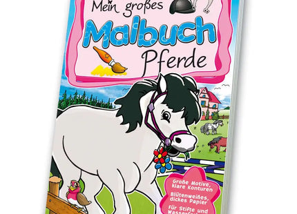 Pferde Ausmalbuch: Kreative Galopp-Reisen für kleine Künstler TK Gruppe® Grosshandel 