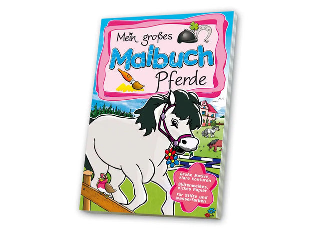 Pferde Ausmalbuch: Kreative Galopp-Reisen für kleine Künstler TK Gruppe® Grosshandel 