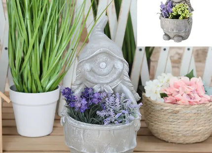 Pflanztopf Gartenzwerg Frau, Höhe 36 cm TK Gruppe® Grosshandel 