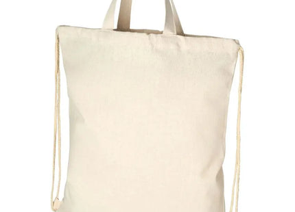Pheebs Recycelter Kordelzug-Rucksack 6L, Natural - Stabil und Öko TK Gruppe® Grosshandel 