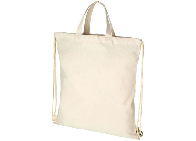 Pheebs Recycelter Kordelzug-Rucksack 6L, Natural - Stabil und Öko TK Gruppe® Grosshandel 