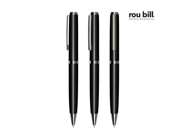 Phenix Drehkugelschreiber - Schwarz Klassischer Stift für präzises und komfortables Schreiben TK Gruppe® Grosshandel 